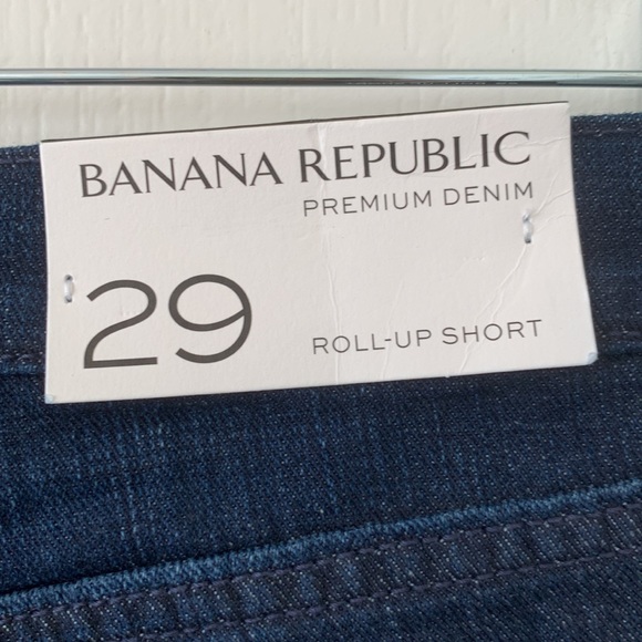 BANANA REPUBLIC Roll-up Premium Jean Shorts Size 29 New With Tag - Picture 12 of 12